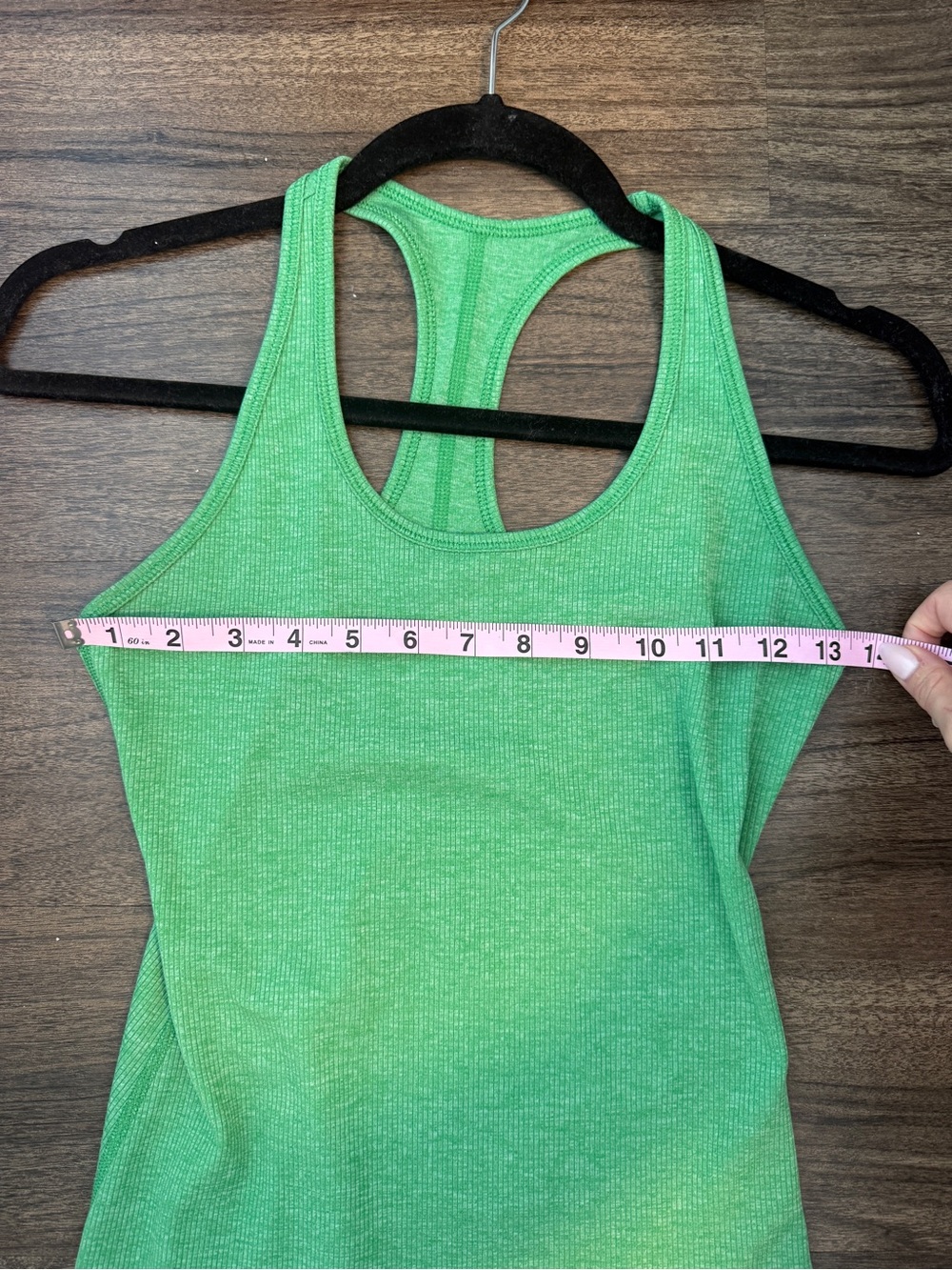 Nike Dri-FIT Green Ribbed Racerback Tank Top S - Picture 5 of 6